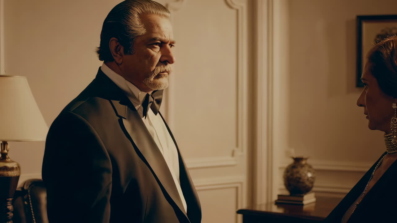 Formal Meeting/Conversation in a Luxurious Setting