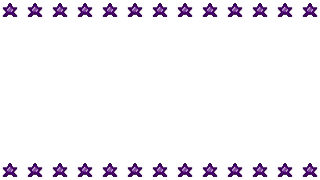 Pixel Art Mini Star icon Frame Animated Overlay 1080p Transparent 30 fps (7).mov