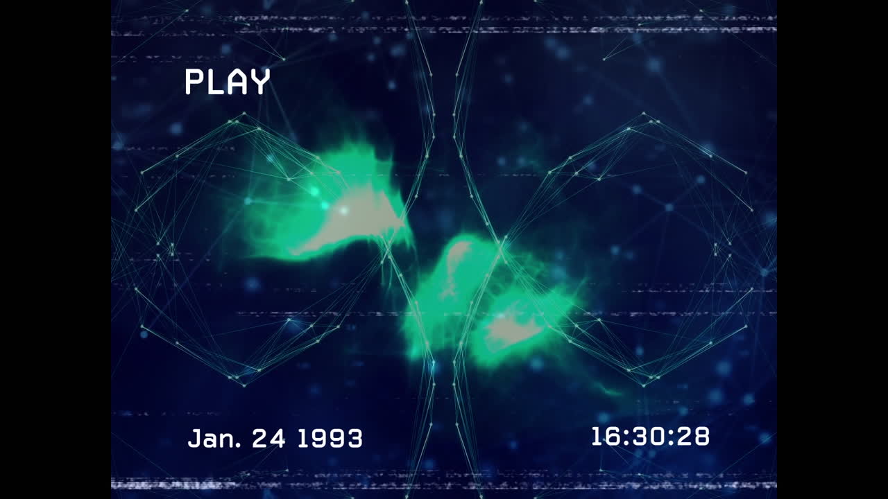 연결 네트워크를 통한 간섭의 애니메이션