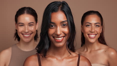 diverse group of women smiling