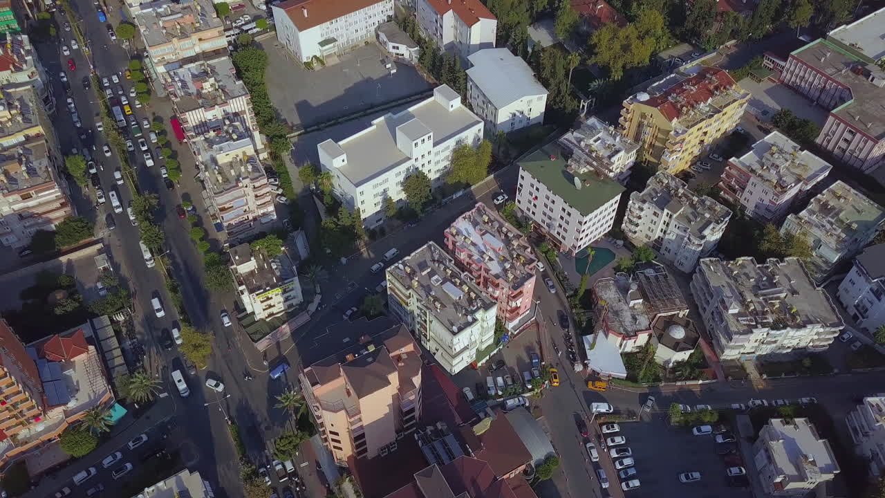 Vista aerea di una città turca