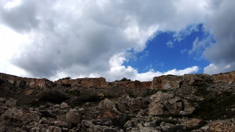 Timelapse-video-from-Malta,-Mellieha,-Rdum-area-on-a-sunny-day