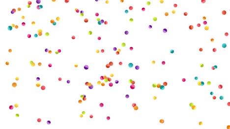 multicolored confetti falling