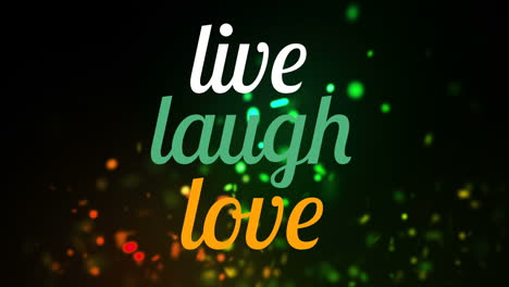 live laugh love text