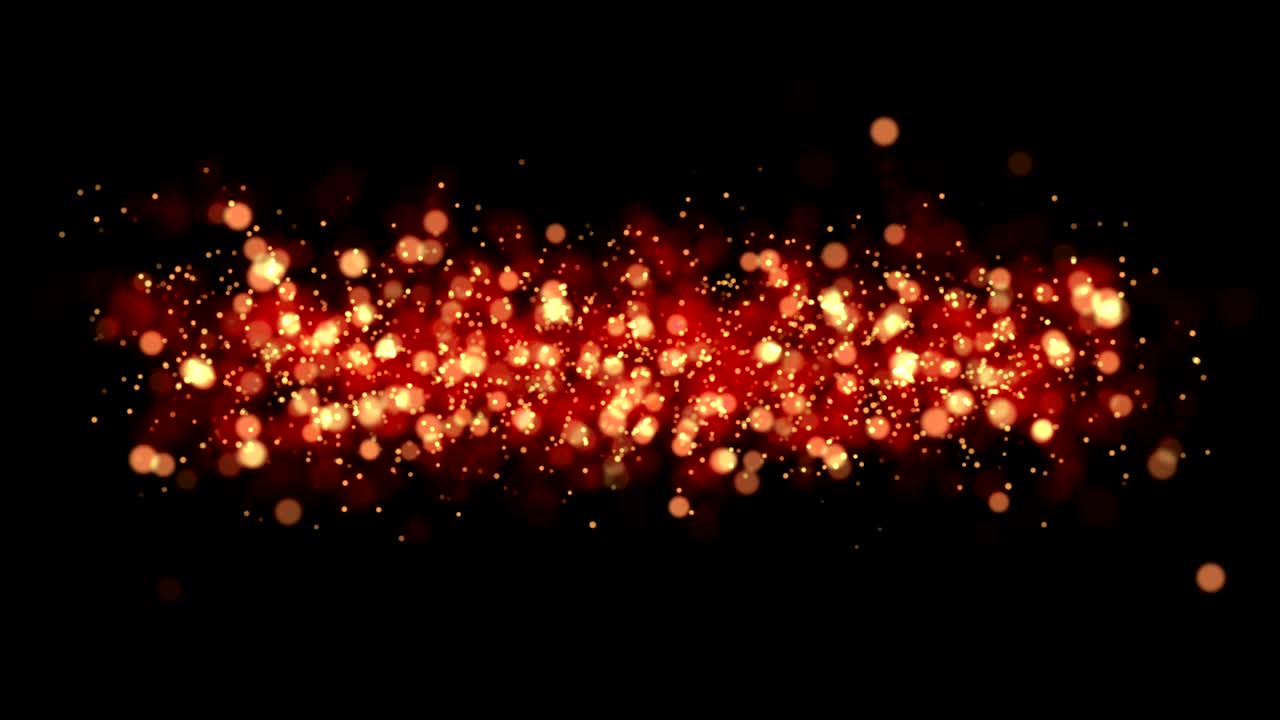 Abstract bokeh golden particles glitter texture.