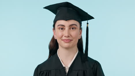 gorra de graduación, cara de estudio