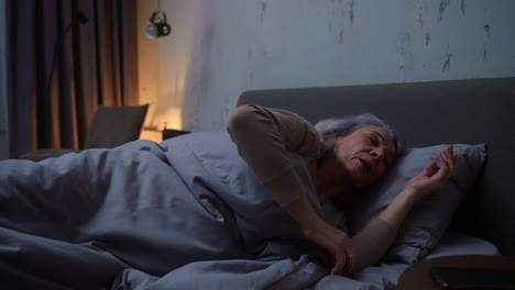 woman trying to sleep