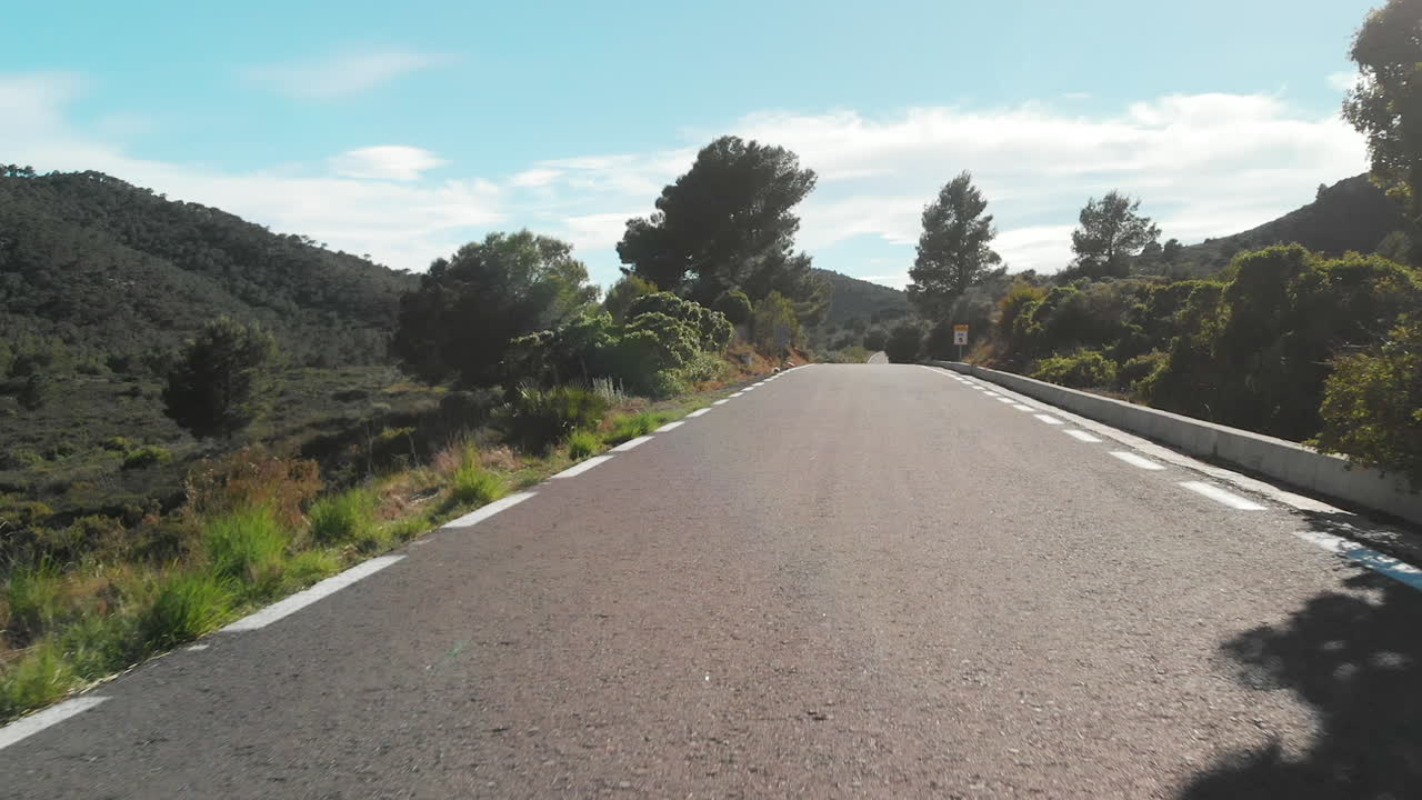 Una strada di montagna in Spagna