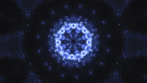 abstract rossette-like kaleidoscope animated pattern