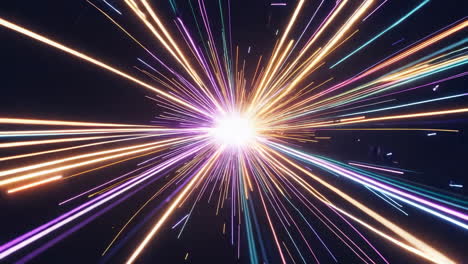 vibrant abstract light speed trails