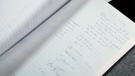 b-roll shots of math-calculus notes. meant for atmosphere and extra scenery.