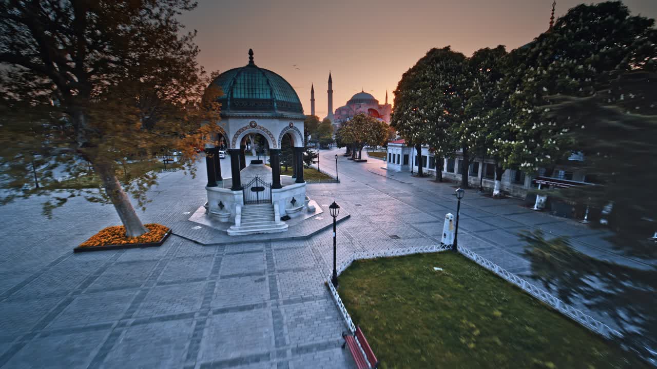 parque sultanahmet, en la ciudad turca de estambul.