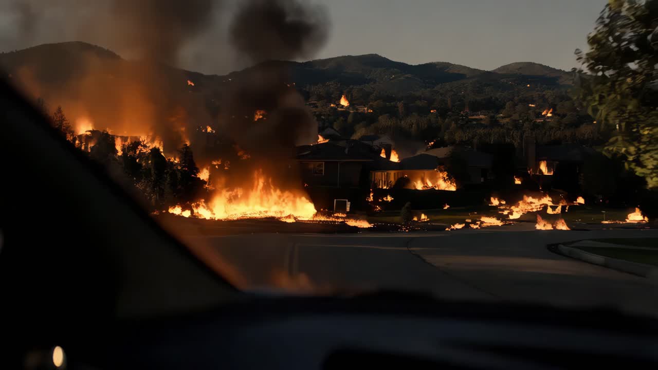 산불 이 집 을 파괴 한다