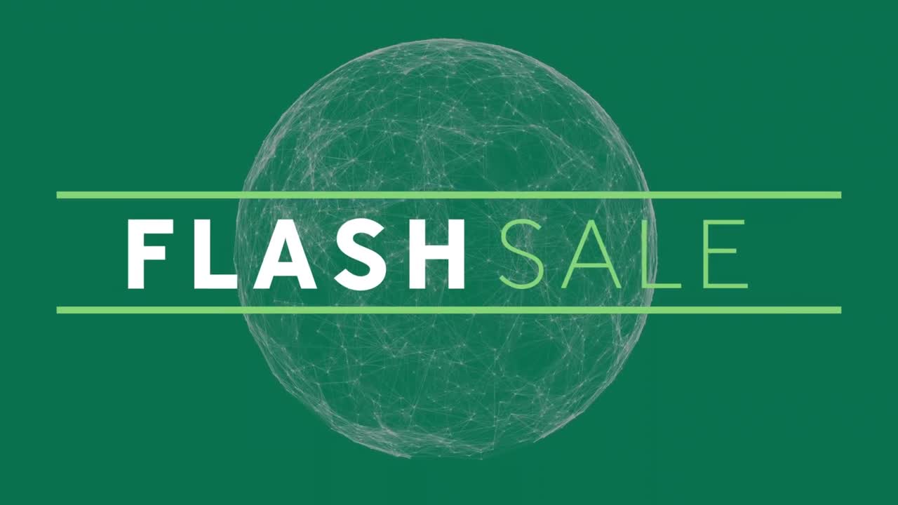 연결 네트워크를 통해 사이버 월요일 판매 텍스트의 애니메이션