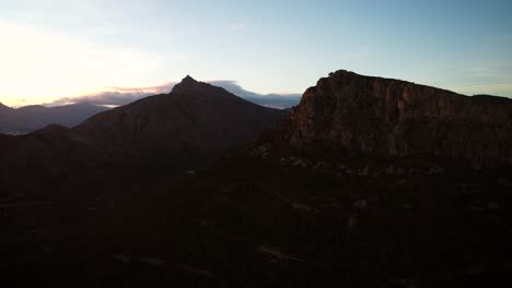 Mountains-in-sunset-near-the-spanish-city-Calp-in-the-Province-of-Alicante-with-a-smooth-and-slow-parallax