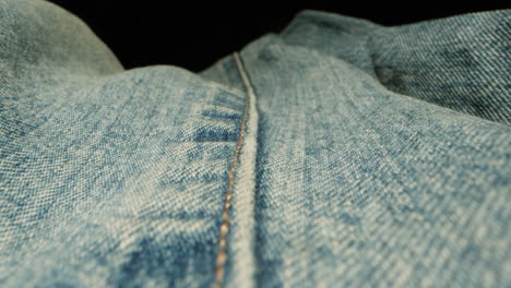 close-up of denim jeans