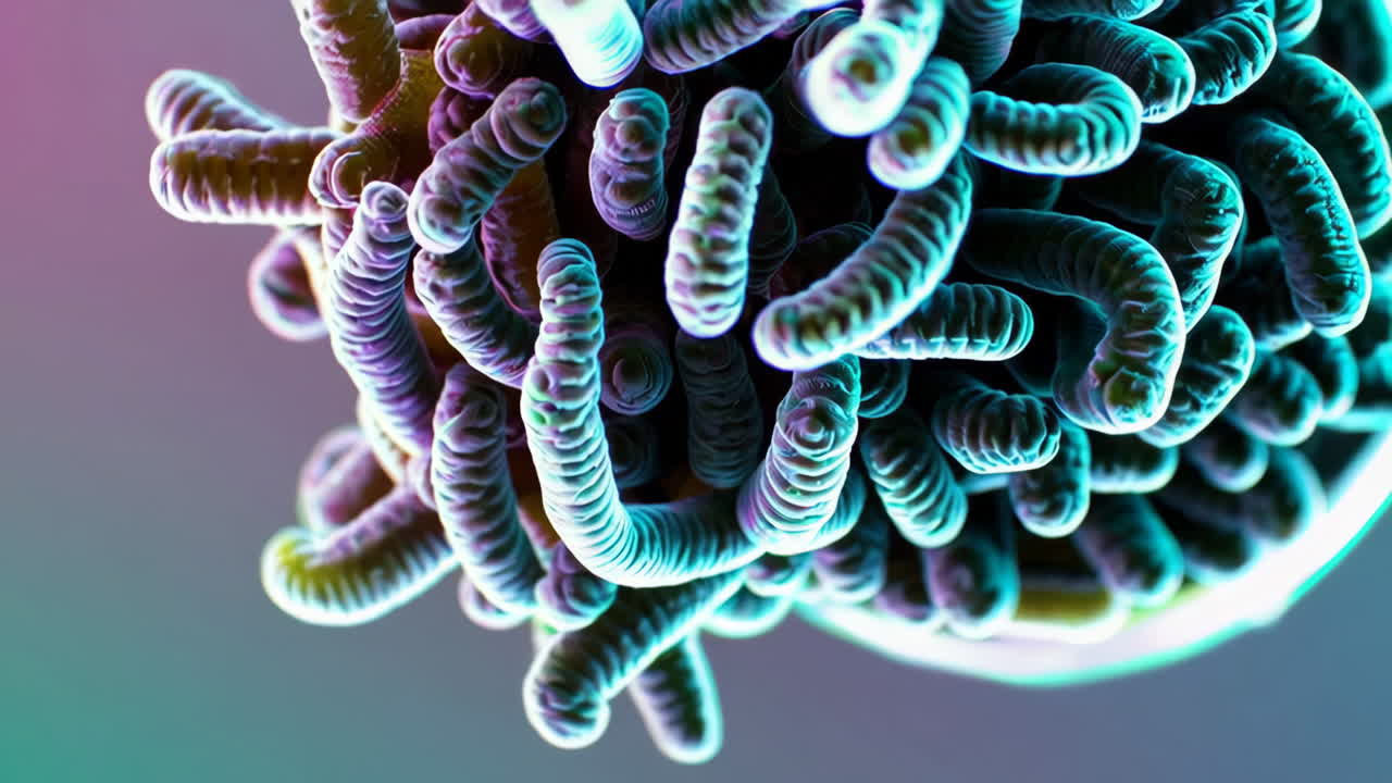Vibrant Abstract Microscopic Organisms
