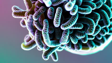 vibrant abstract microscopic organisms