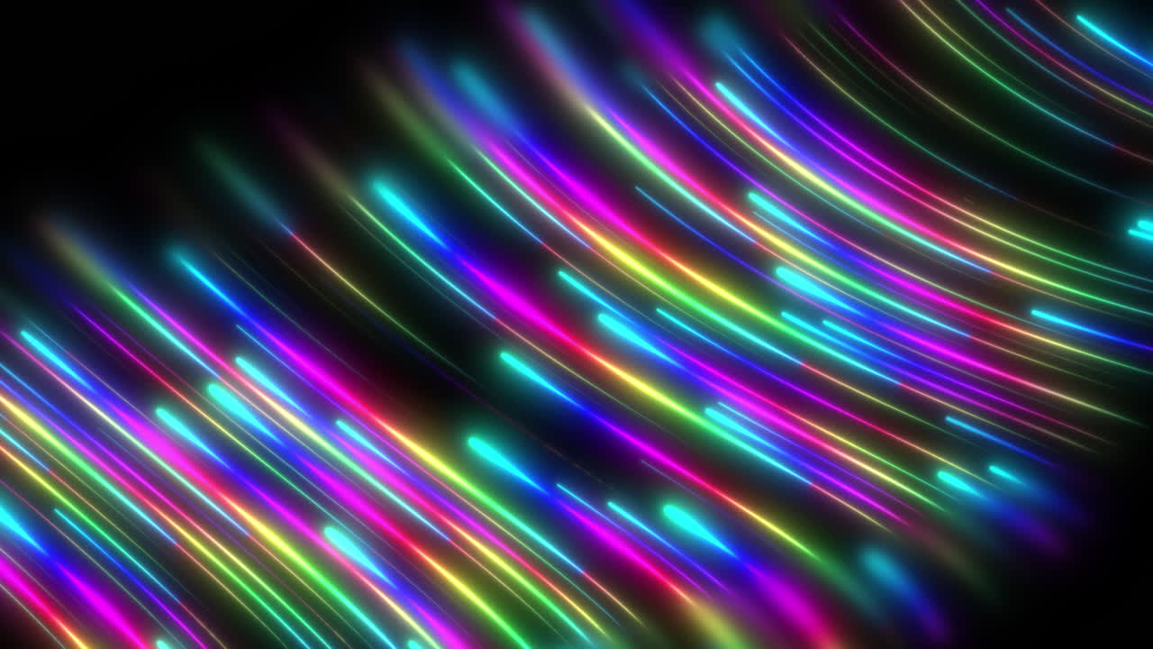 교통, 통신, 기술, 흐름 등을 묘사하는 아름다운 다채로운 산책로