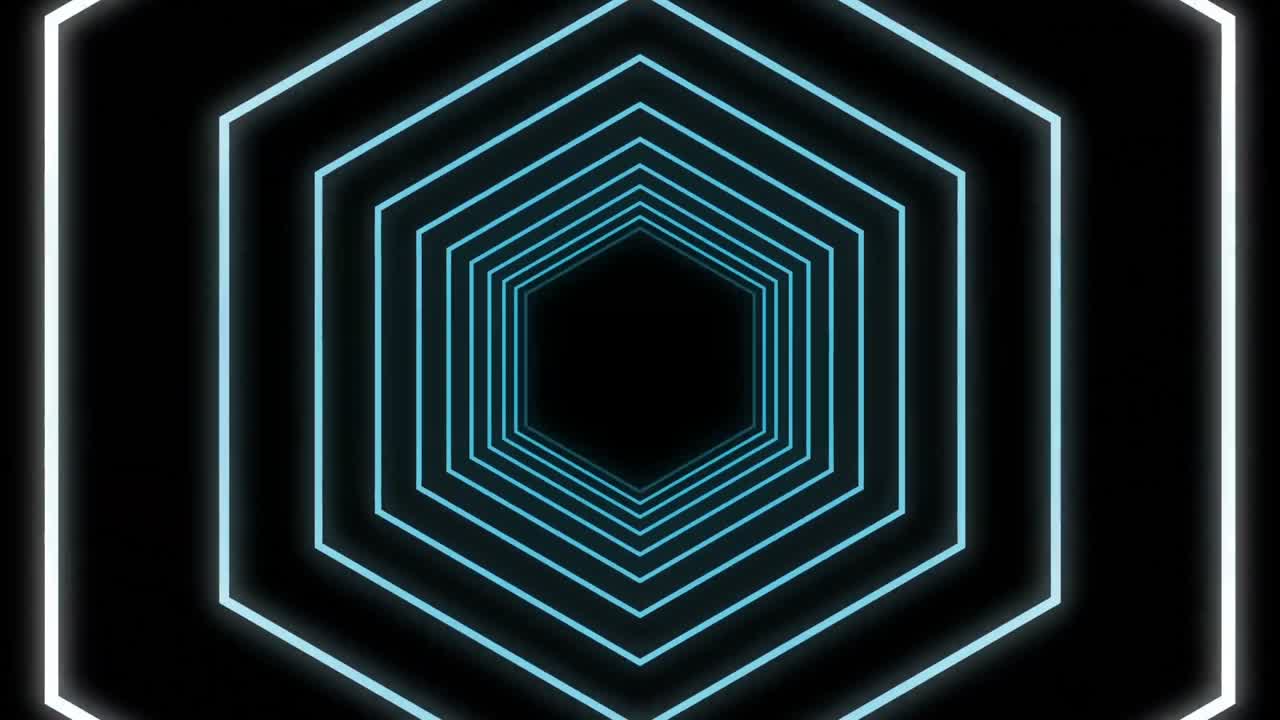 video generado digitalmente de líneas concéntricas