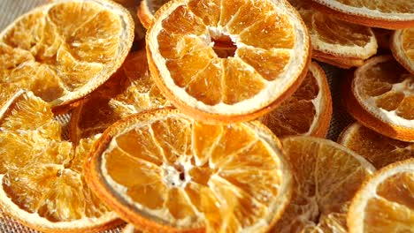 rebanadas de naranja secas