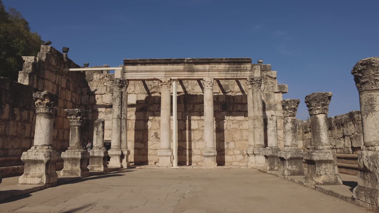 la antigua sinagoga de capernaum en israel