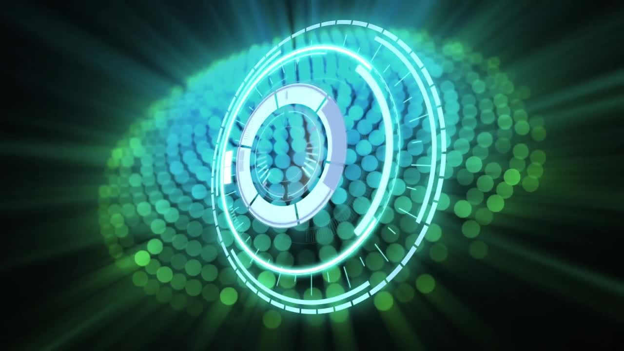 animación de la exploración del alcance sobre puntos de luz