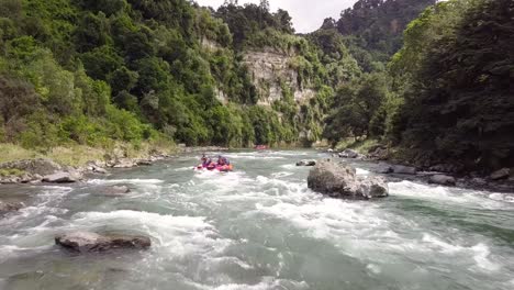 white water river rafting experience in new zealand, the thrill of a lifetime - low aerial
