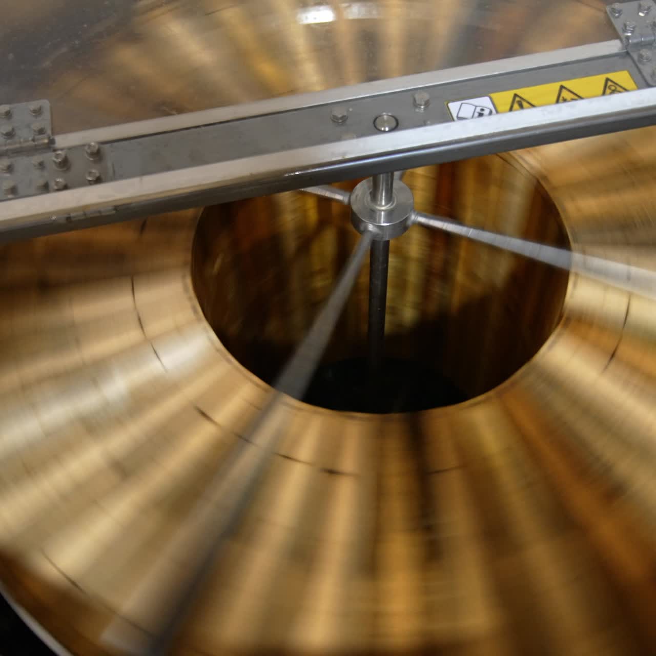 Organic food beekeeping production. Centrifuge machine for harvesting honey