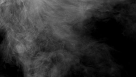 white smoke hanging in the air