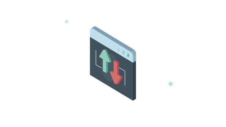 Webside skabelon med pile animation