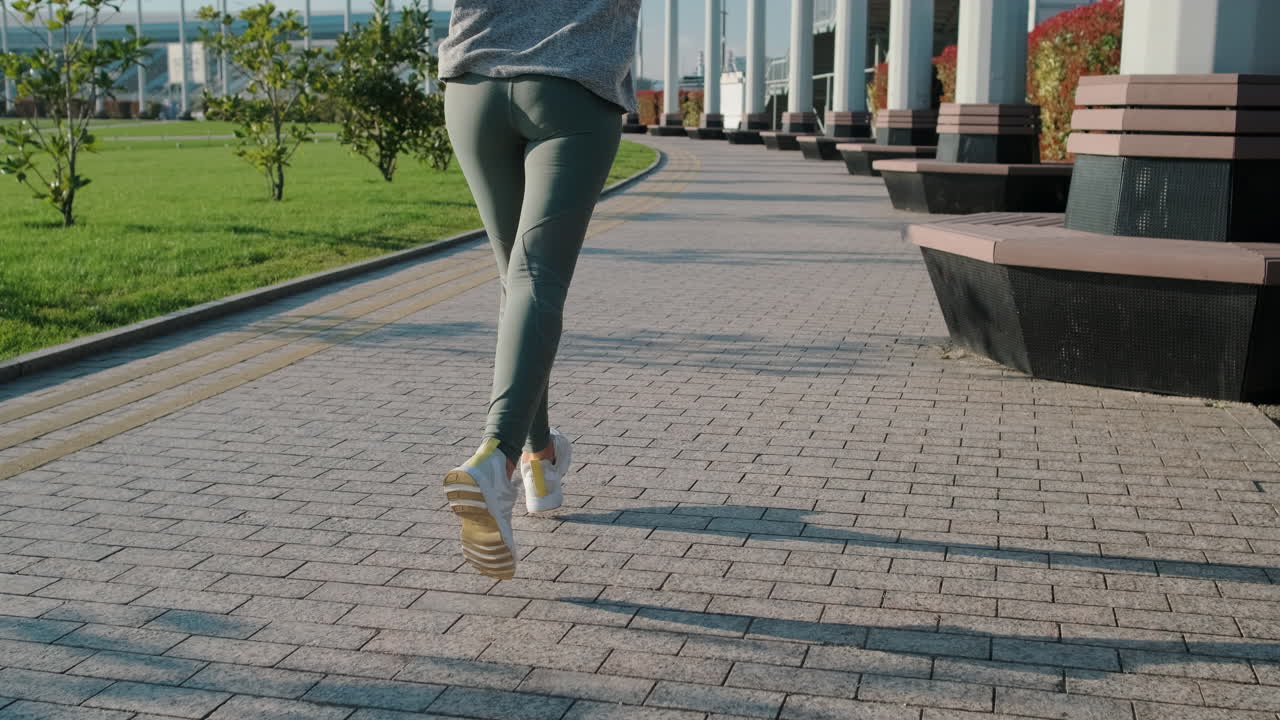 Woman Running in a Park