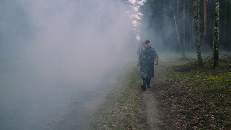 german soldiers in world war ii forest