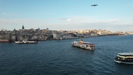 aerial istanbul ferry