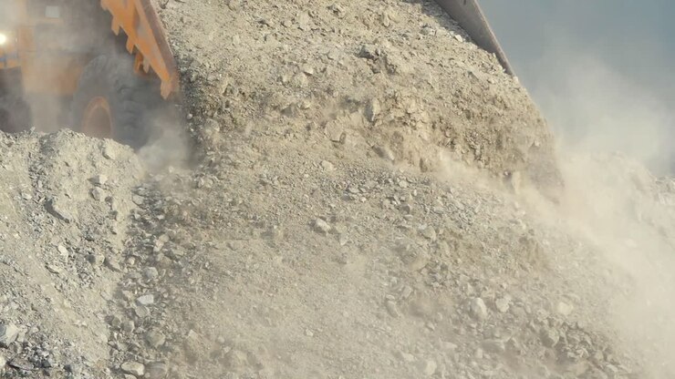 Dump Truck Loading Gravel