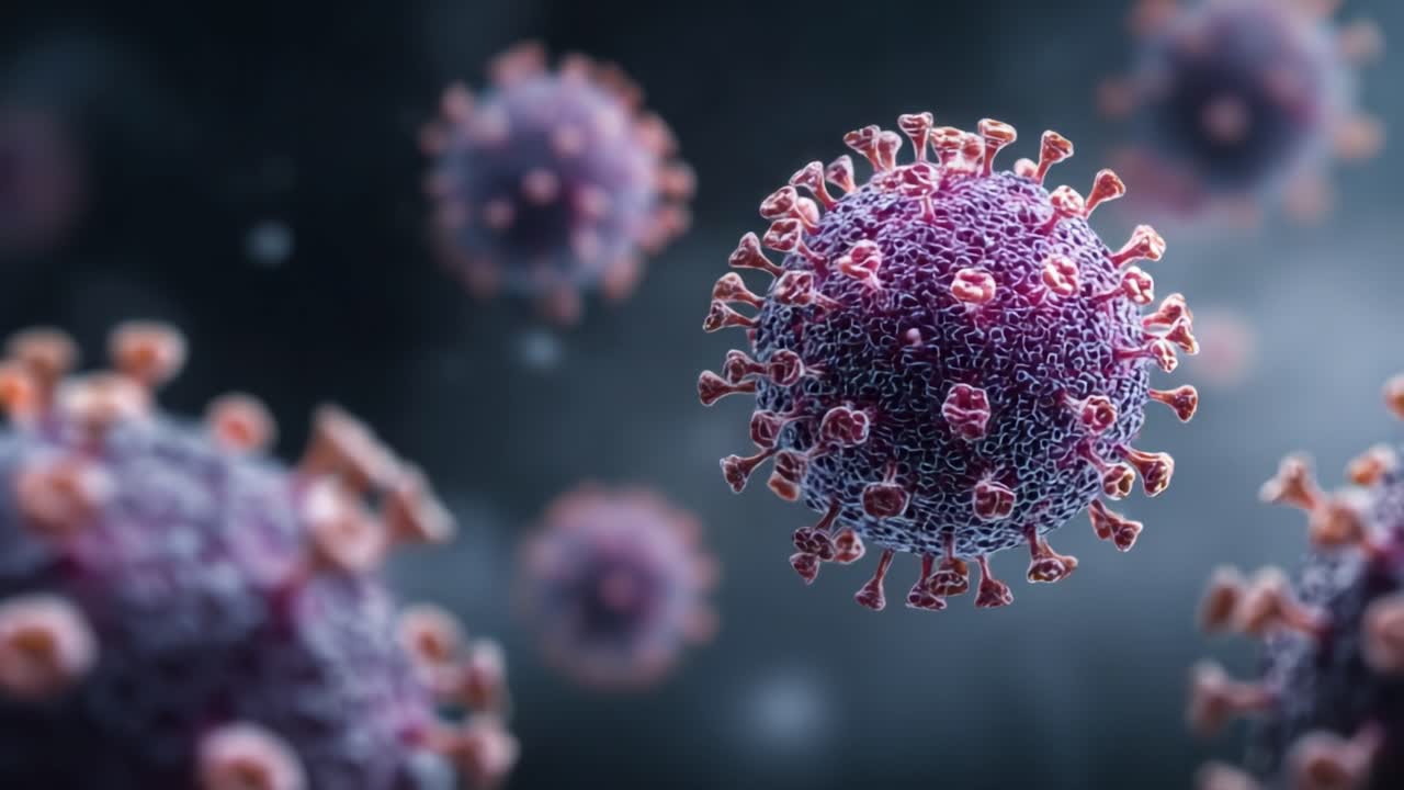 Visualizzazione Dettagliata di Particelle Virali: Un Esame Ravvicinato della Struttura e Composizione di Particelle Simili a Virus al Microscopio