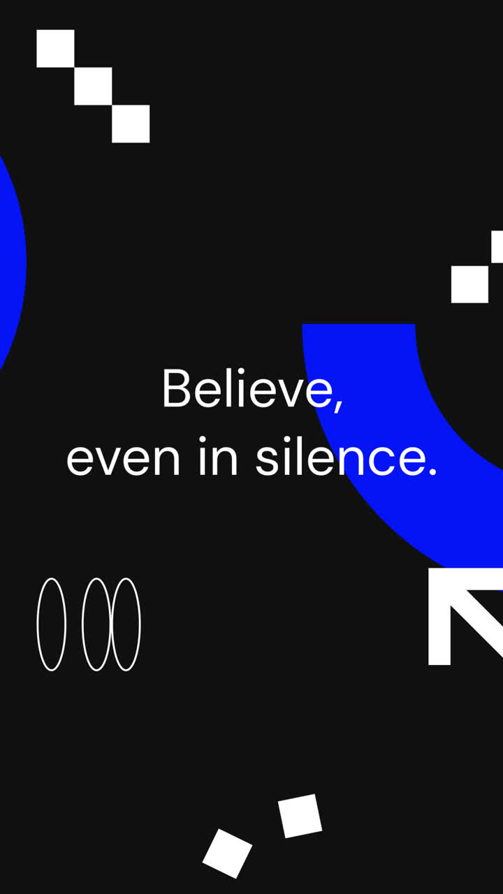 Believe, Even in Silence - Abstract Inspirational Art