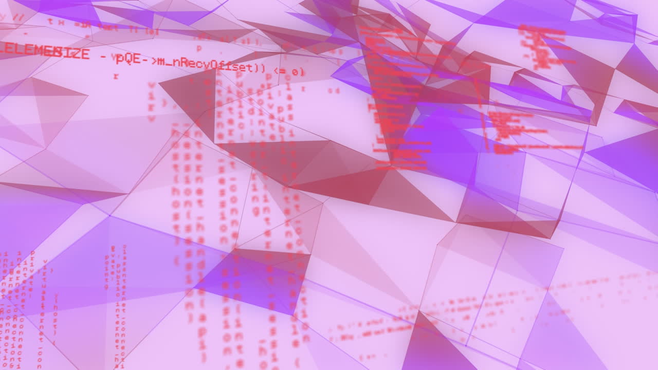 연결 네트워크의 애니메이션과 빨간 데이터 처리