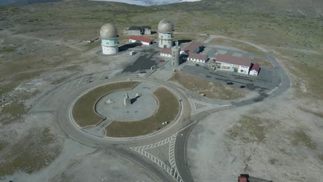 tower peak pillar and old radome, serra da estrela