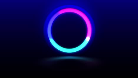 fondo gráfico de movimiento de círculo brillante