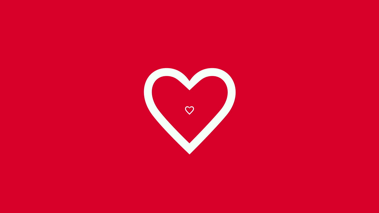 día de san valentín fondo brillante animación corazón romántico 9