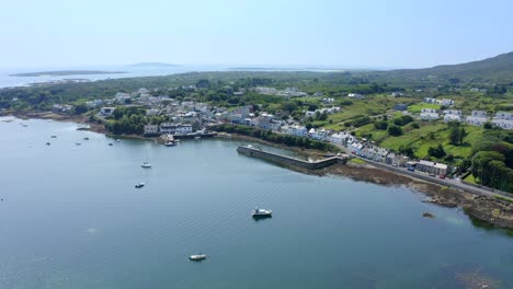 roundstone village, connemara, county galway, ireland, july 2021