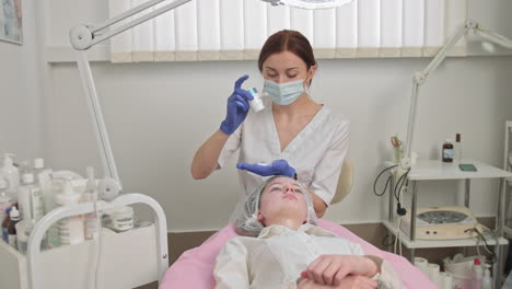 facial treatment at a medical spa