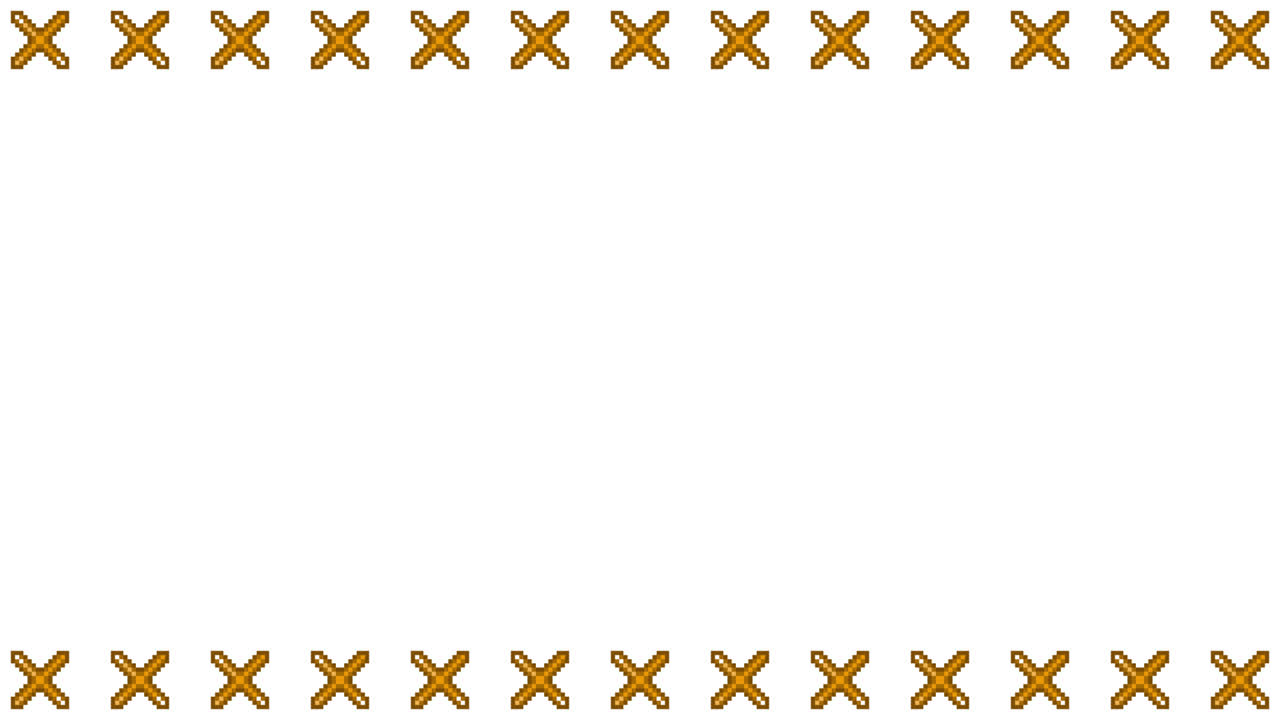 Pixel Art Mini Cross mark Frame Animated Overlay 1080p Transparent 30 fps (8).mov