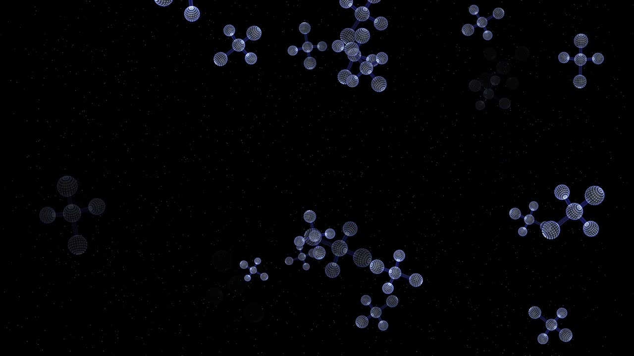 4k 루프 가능한 추상 분자, dna 애니메이션