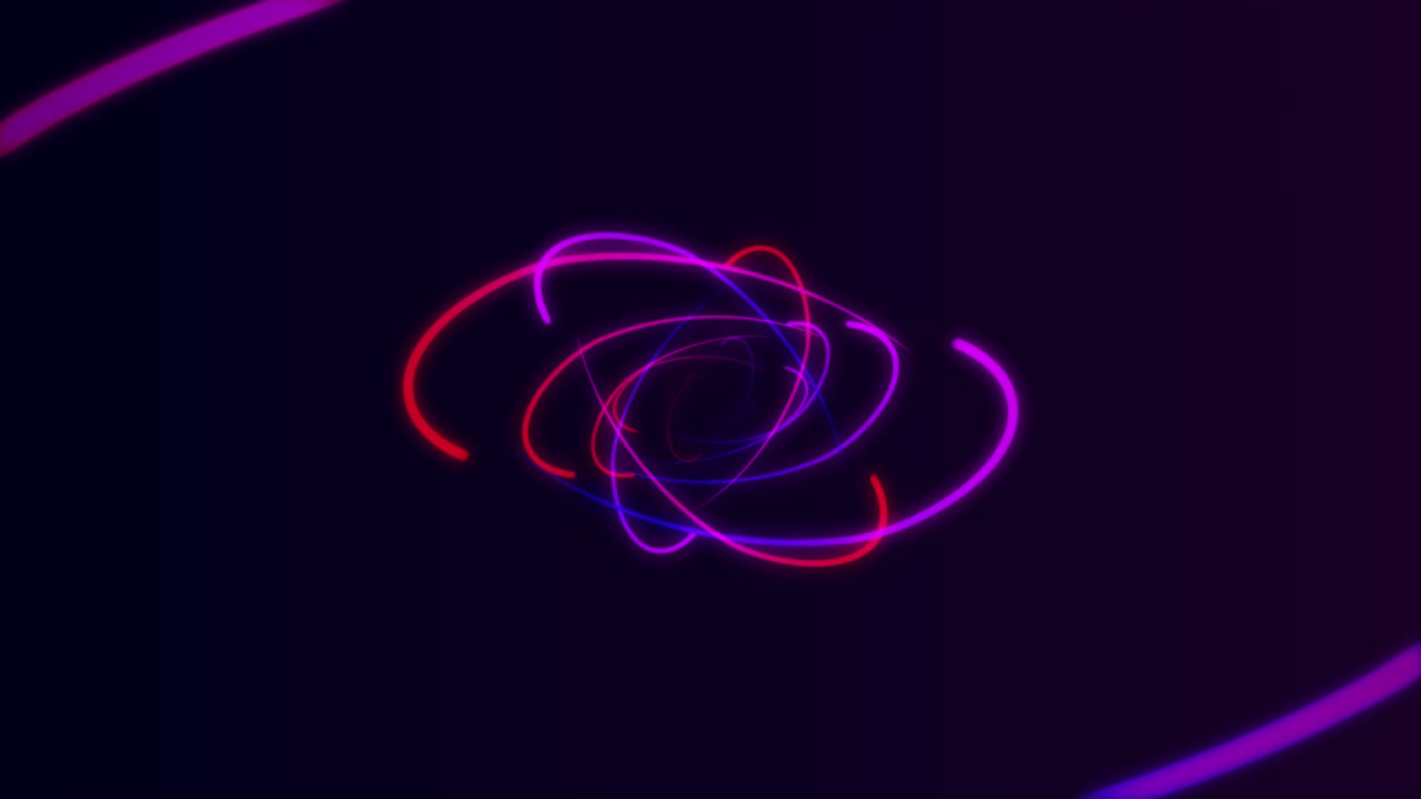 fondo de movimiento de neón bucle sin costuras