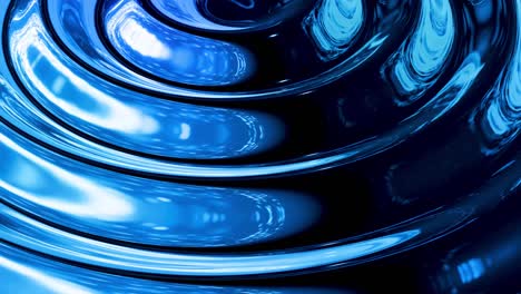 looped abstract liquid background with wavy sparkling pattern on shiny glossy surface. viscous blue fluid like surface of foil or brilliant glass. beautiful creative festive backdrop. simple bright bg