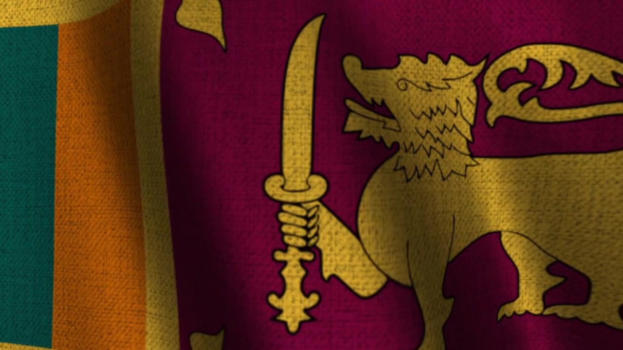 Dokulu Sri Lanka Bayrağı Fonu