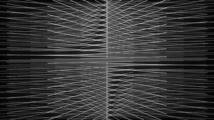 White color Dot Shape Pattern animation motion graphics