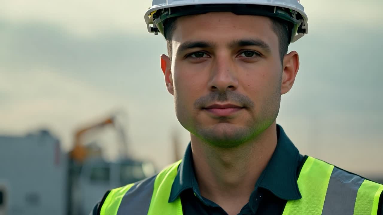 Retrato de un trabajador de la construcción